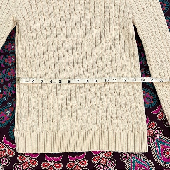 Jeanne Pierre Cable-Knit Sweater - Cream - Picture 6 of 7